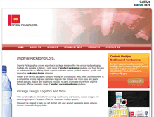 Tablet Screenshot of imperial-packaging.com